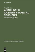 Amphilochii Iconiensis Iambi ad seleucum