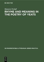 Rhyme and Meaning in the Poetry of Yeats