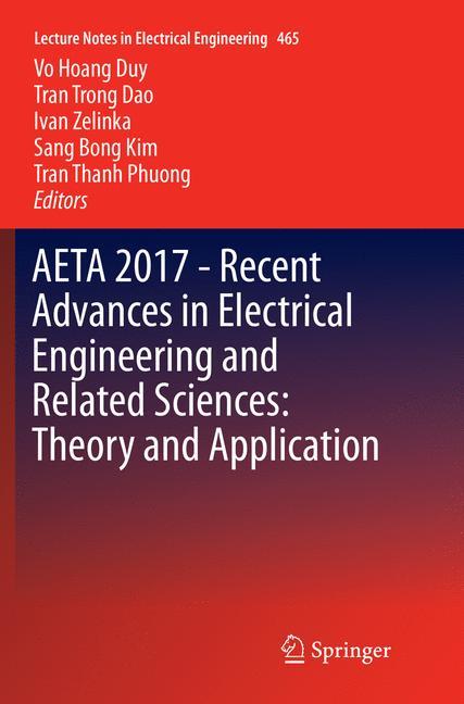 AETA 2017 - Recent Advances in Electrical Engineering and Related Sciences: Theory and Application