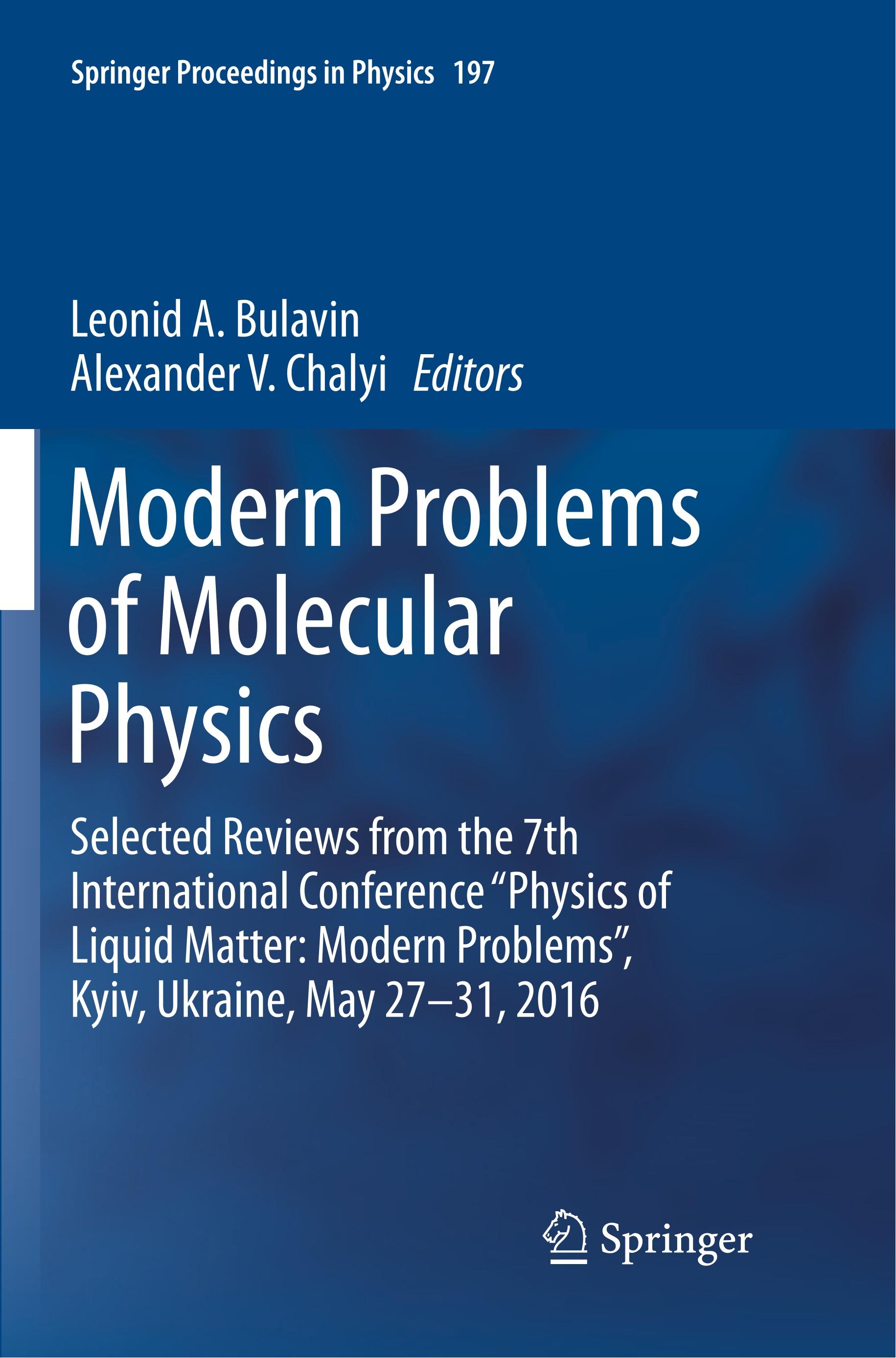 Modern Problems of Molecular Physics