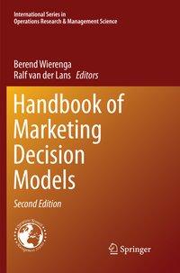 Handbook of Marketing Decision Models