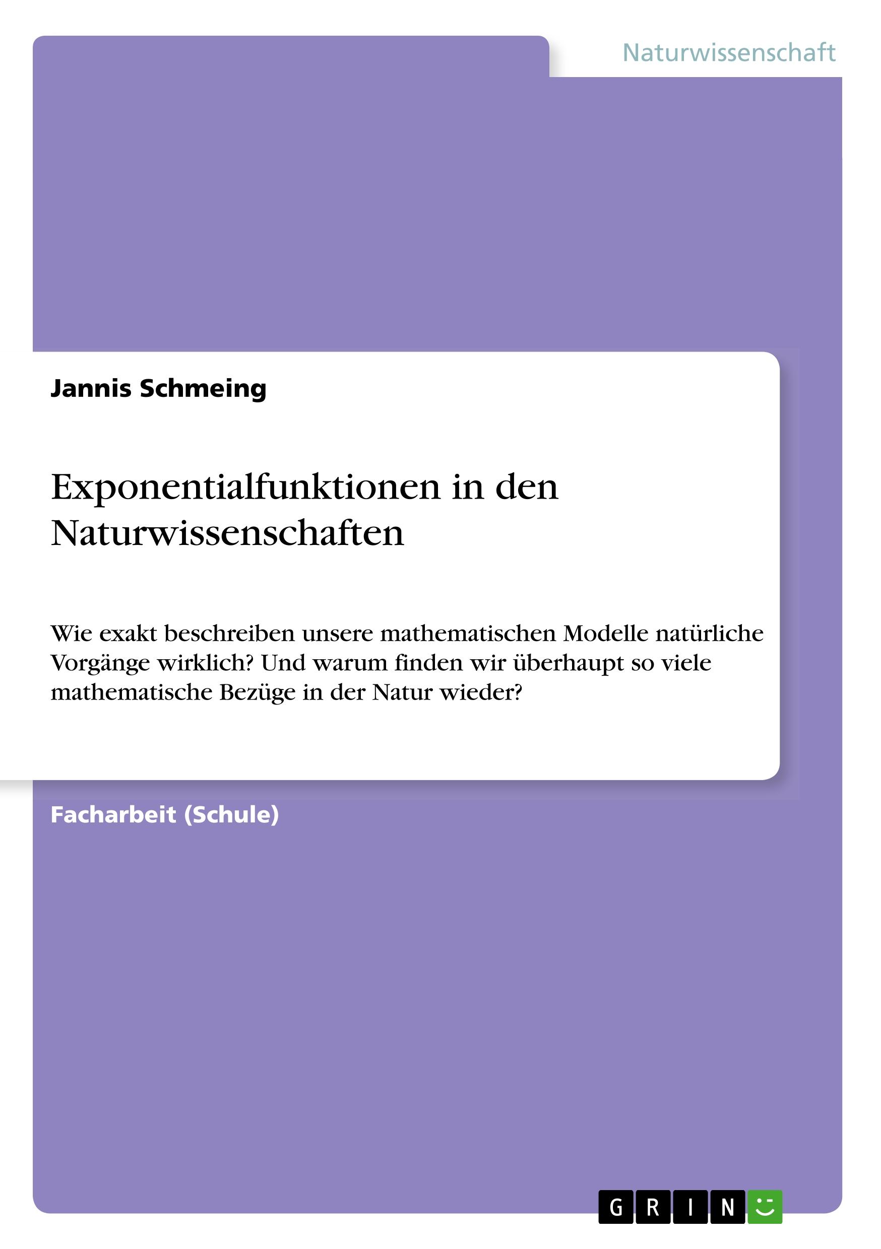 Exponentialfunktionen in den Naturwissenschaften