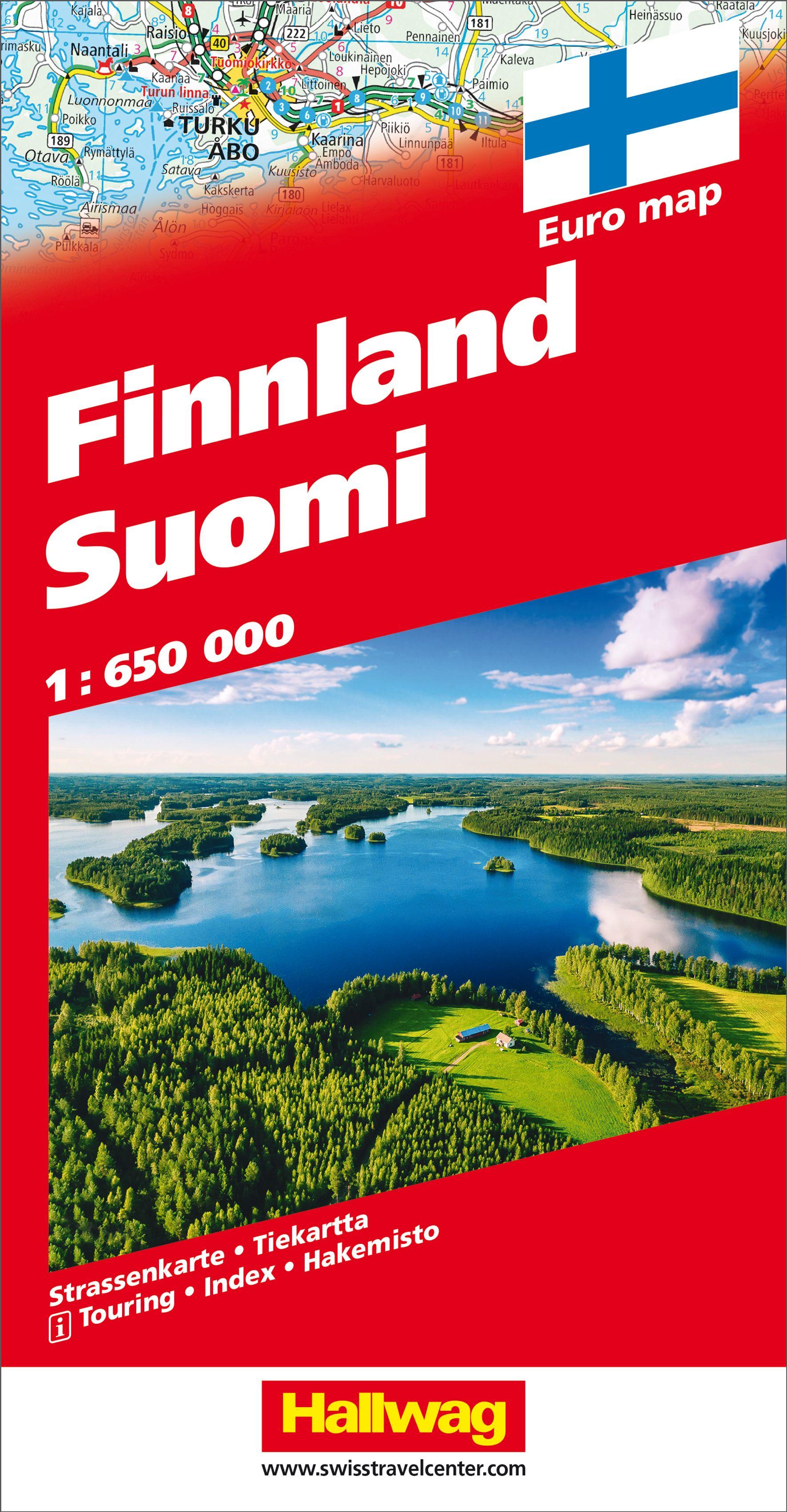 Finnland Suomi Strassenkarte 1:650 000