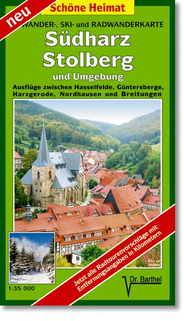 Südharz, Stolberg und Umgebung 1 : 35 000. Radwander-und Wanderkarte