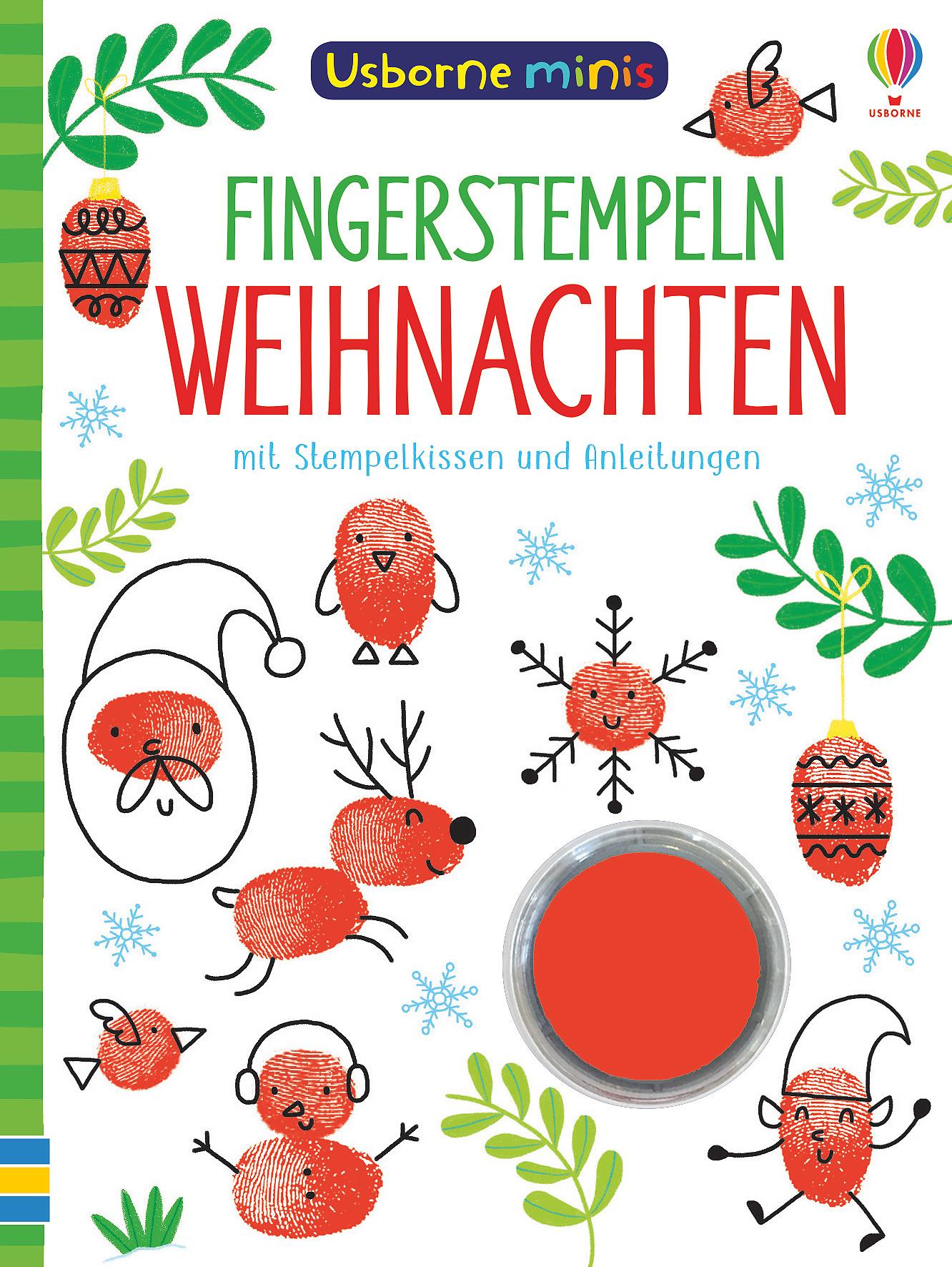 Usborne Minis: Fingerstempeln Weihnachten