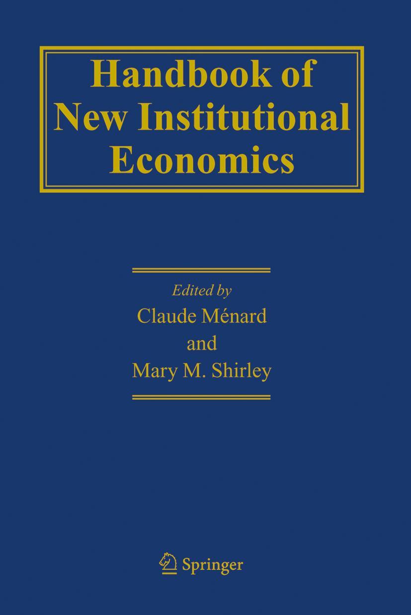 Handbook of New Institutional Economics