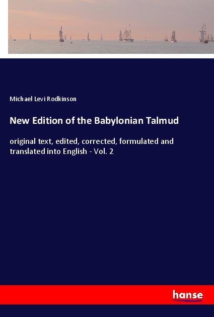 New Edition of the Babylonian Talmud