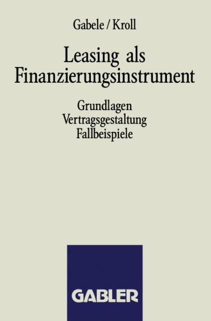 Leasing als Finanzierungsinstrument