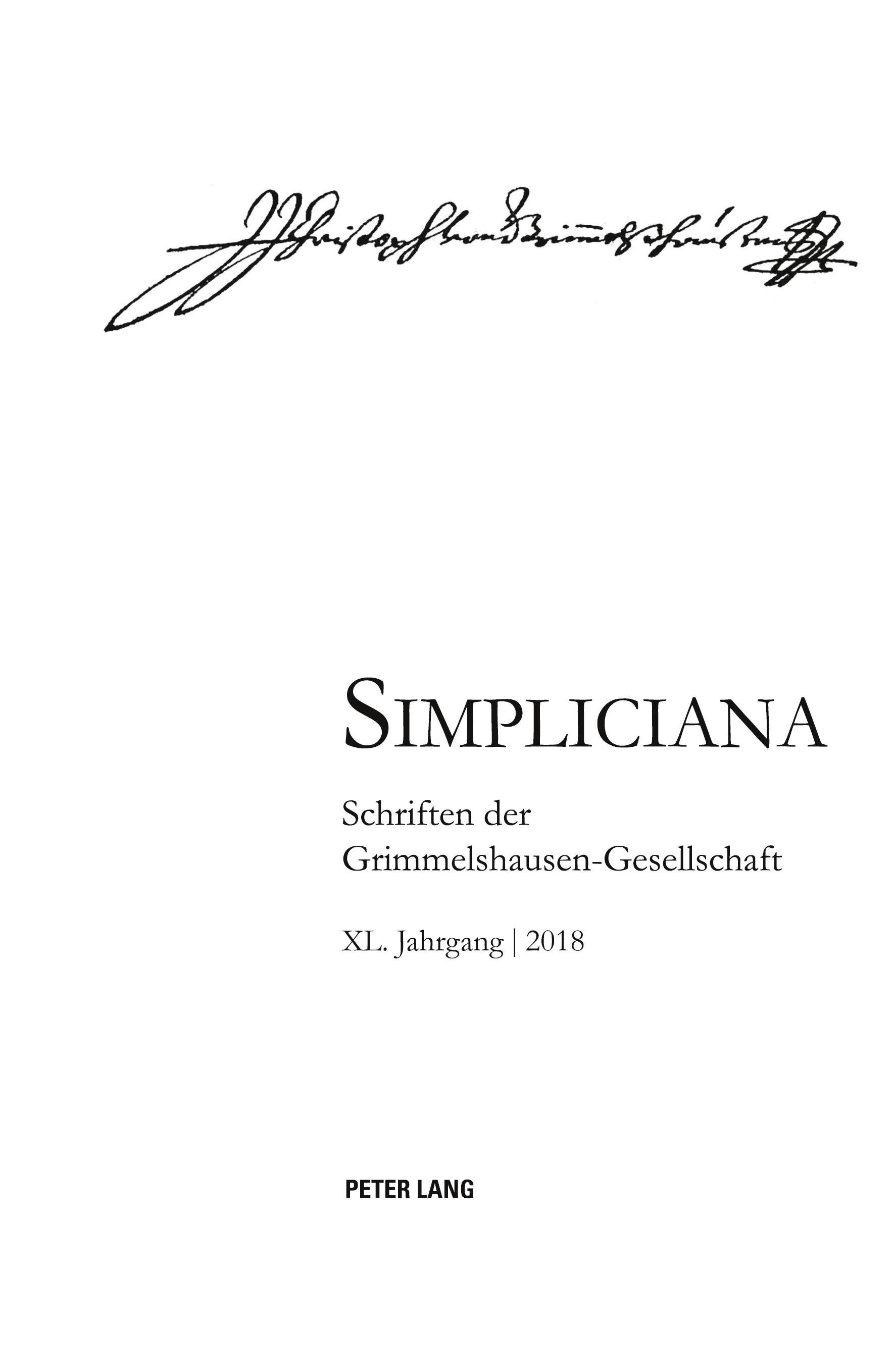 Simpliciana XL (2018)