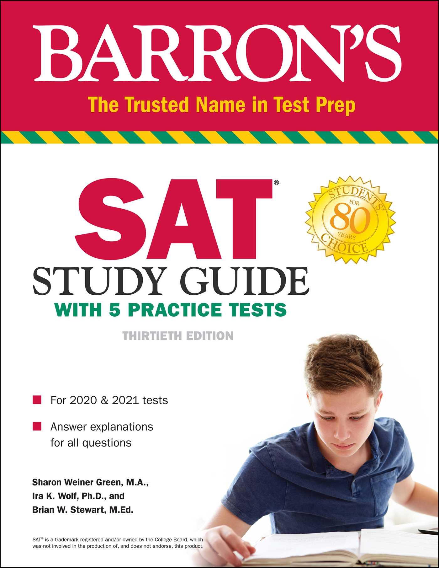 Barron's SAT Study Guide with 5 Practice Tests