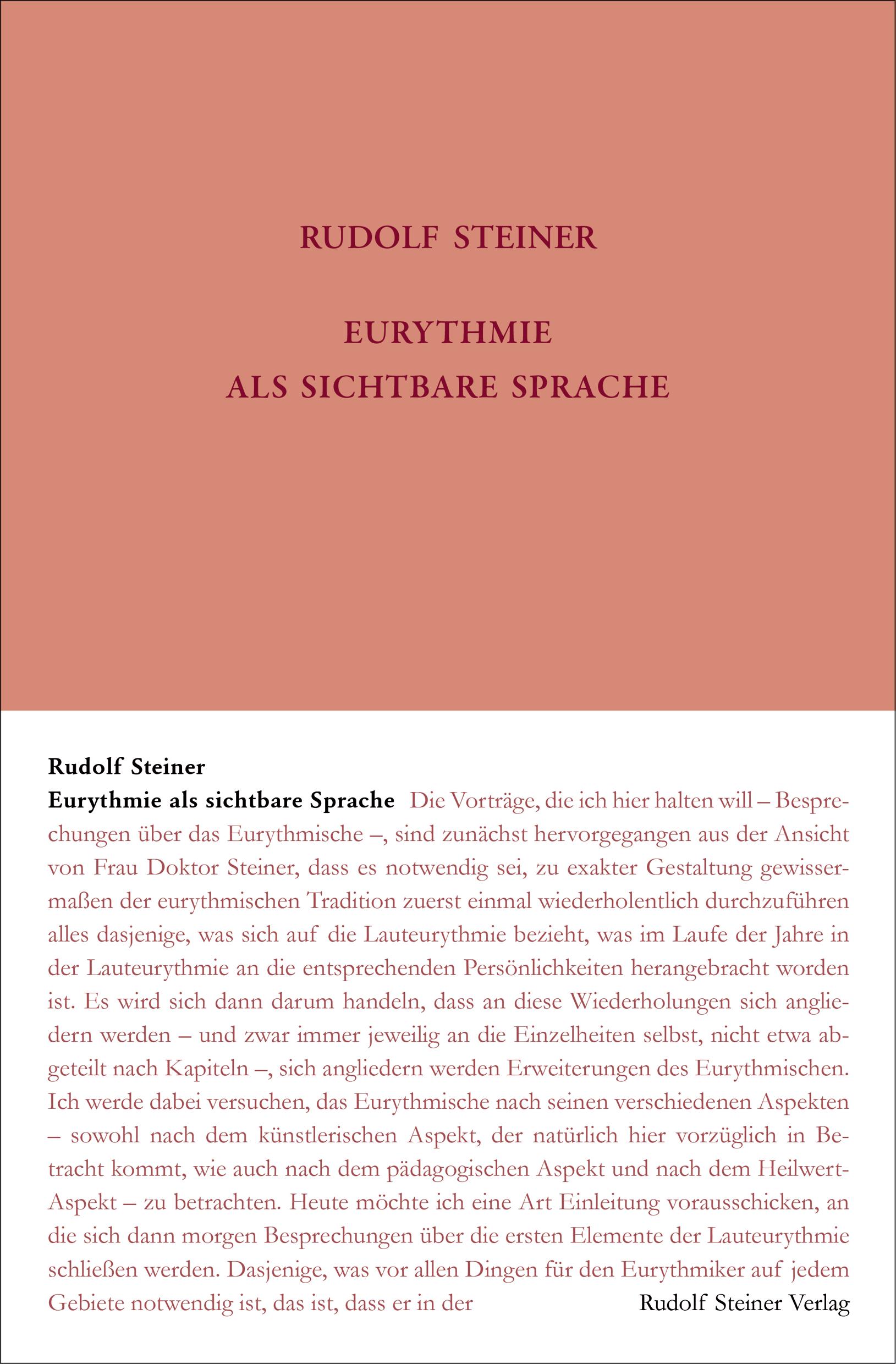 Eurythmie als sichtbare Sprache