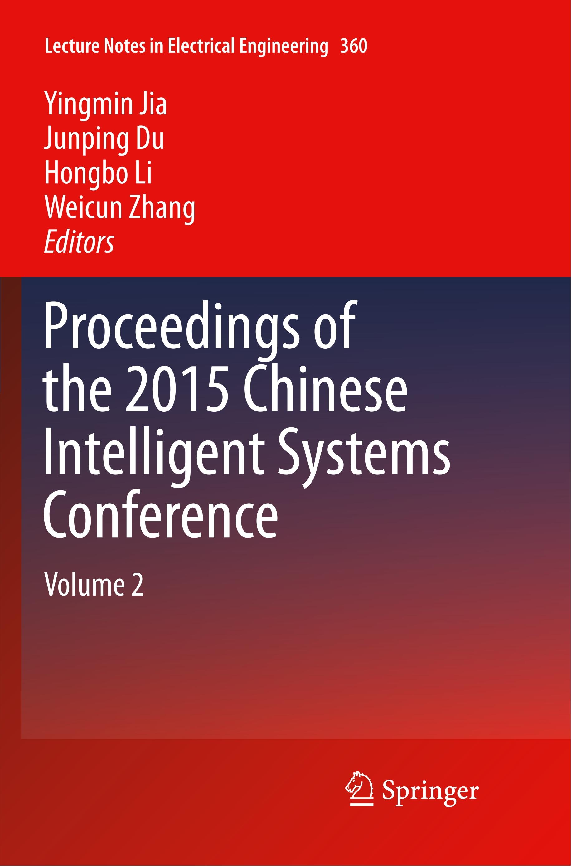 Proceedings of the 2015 Chinese Intelligent Systems Conference