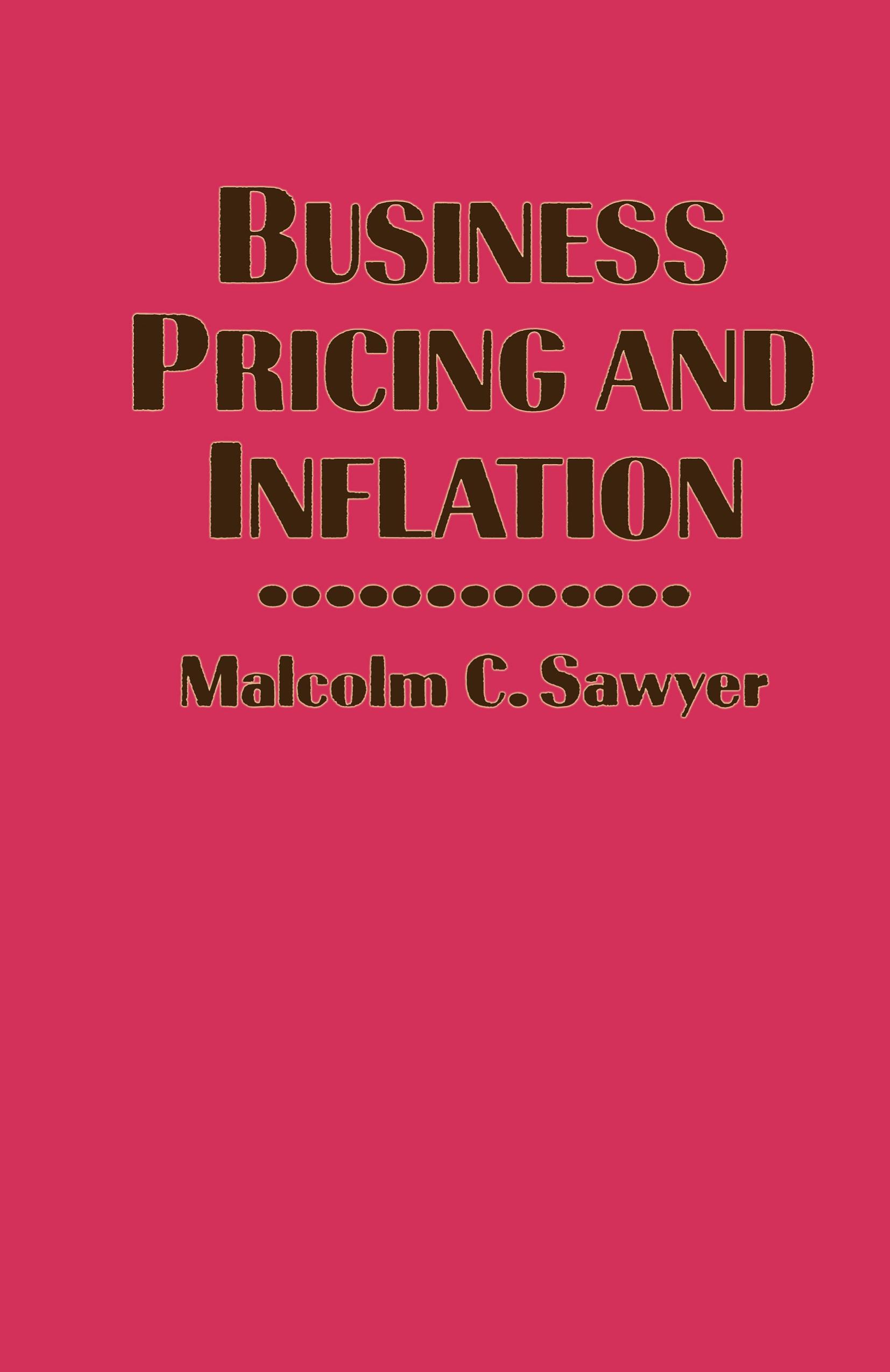 Business Pricing and Inflation