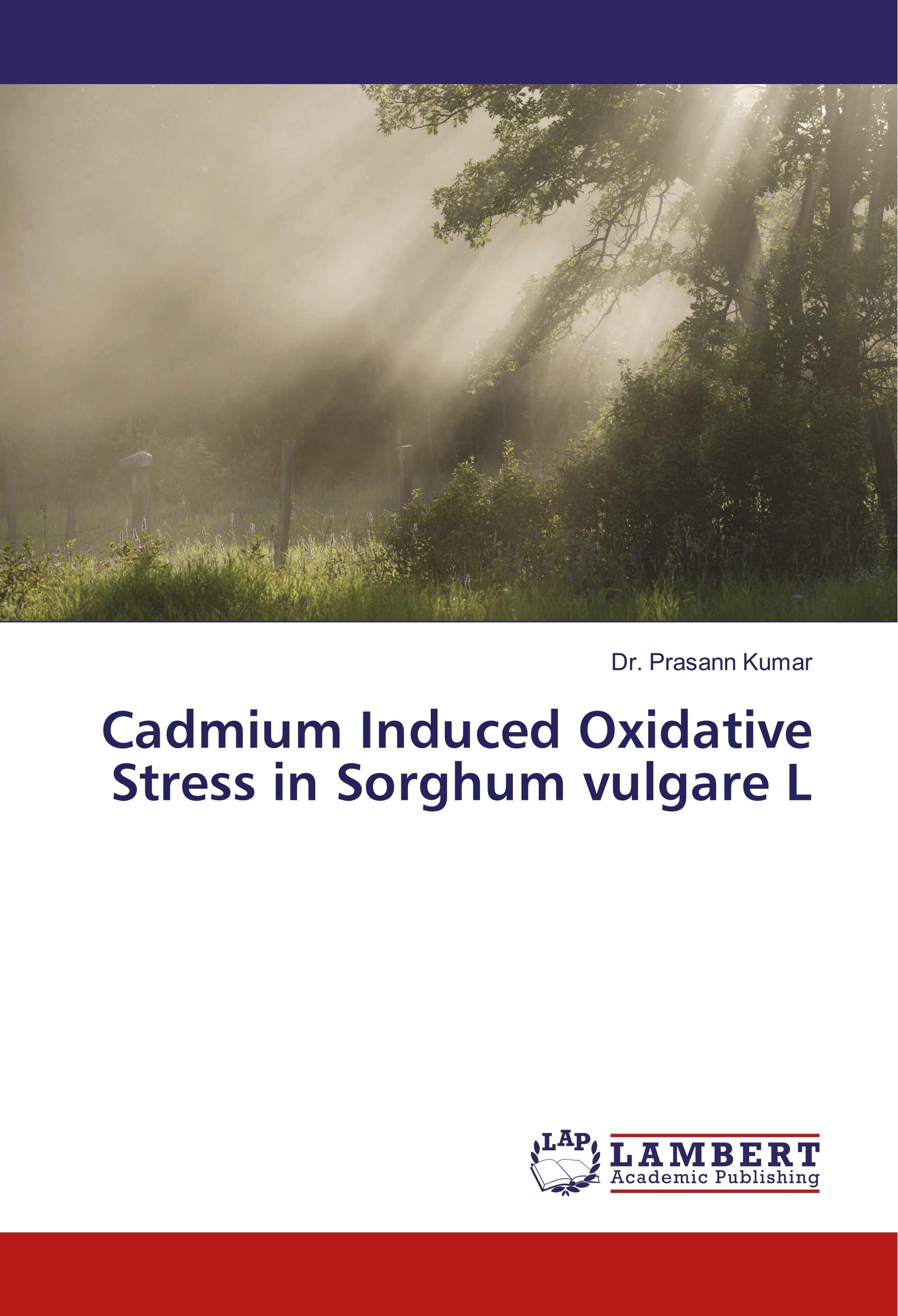 Cadmium Induced Oxidative Stress in Sorghum vulgare L