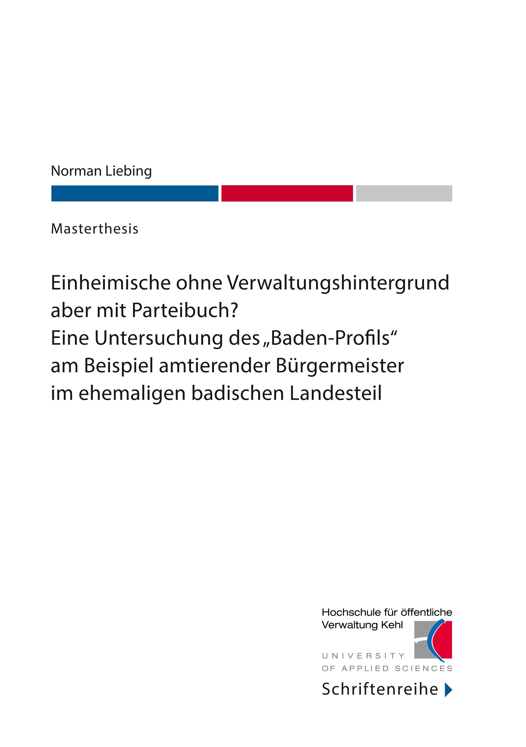 Einheimische ohne Verwaltungshintergrund aber mit Parteibuch?