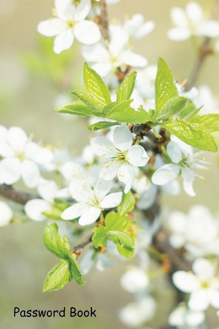 Password Book: Include Alphabetical Index with Blooming Twigs Spring Sunny Light