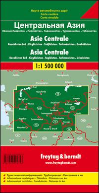 Zentralasien - Kasachstan Süd - Kirgisistan - Tadschikistan -Turkmenistan - Usbekistan 1 : 1.500.000  Autokarte