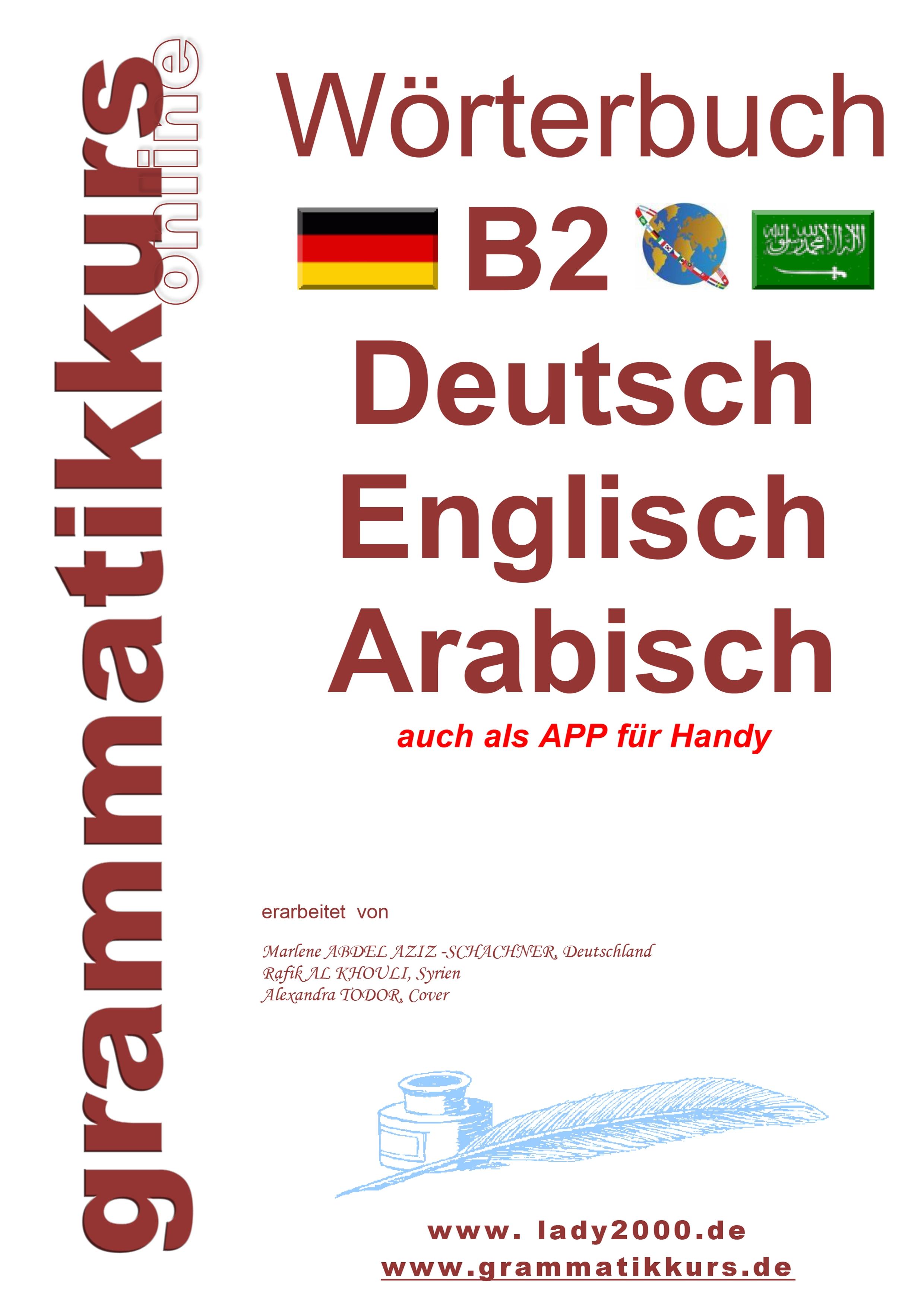 Wörterbuch B2 Deutsch - Englisch - Arabisch - Syrisch