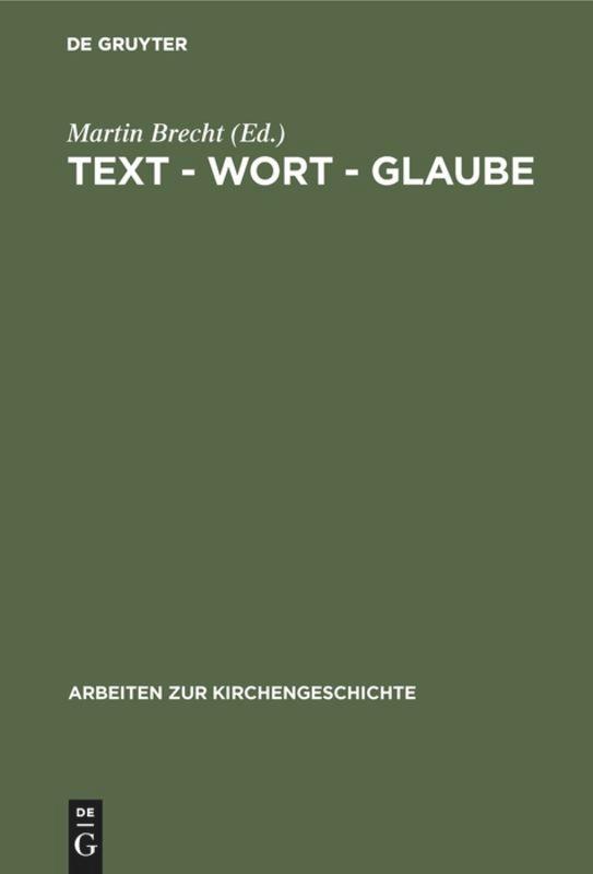 Text - Wort - Glaube