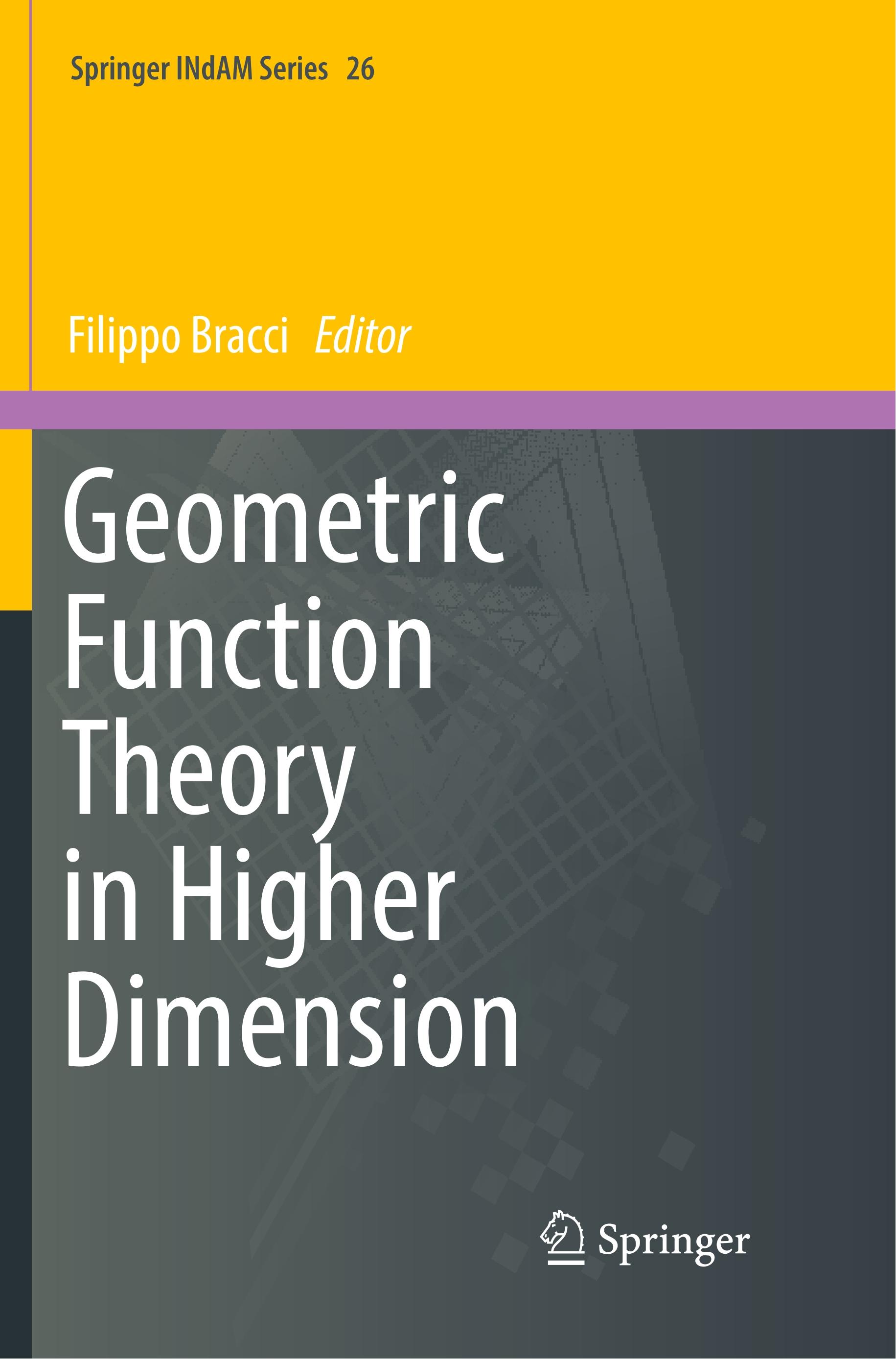 Geometric Function Theory in Higher Dimension