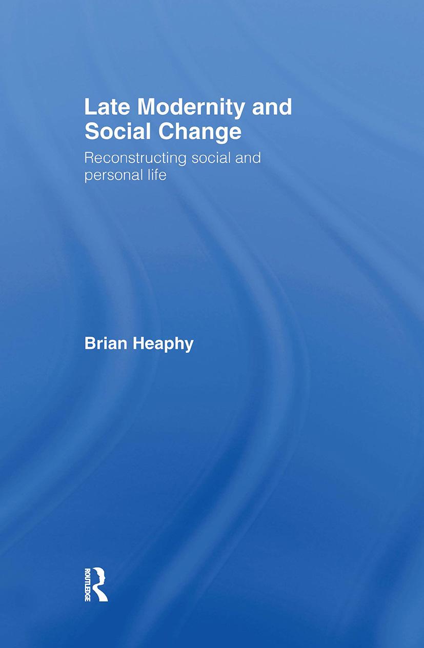 Late Modernity and Social Change