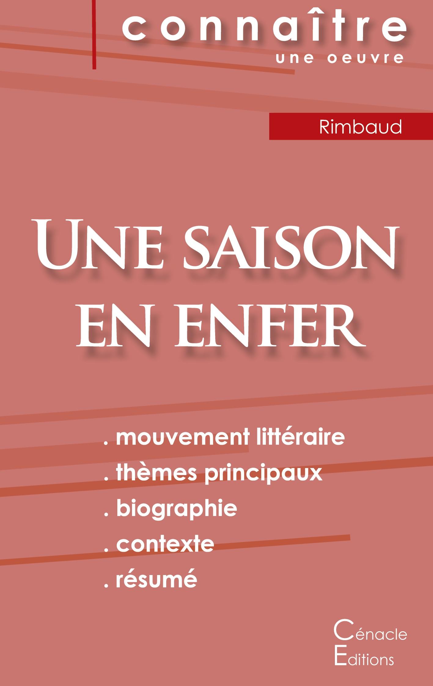 Fiche de lecture Une saison en enfer de Rimbaud (Analyse littéraire de référence et résumé complet)