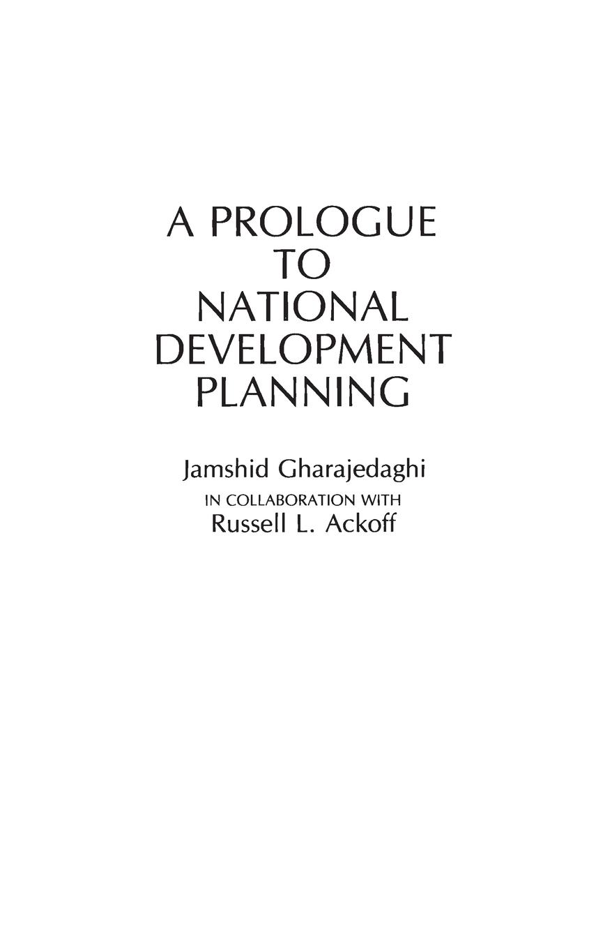 A Prologue to National Development Planning