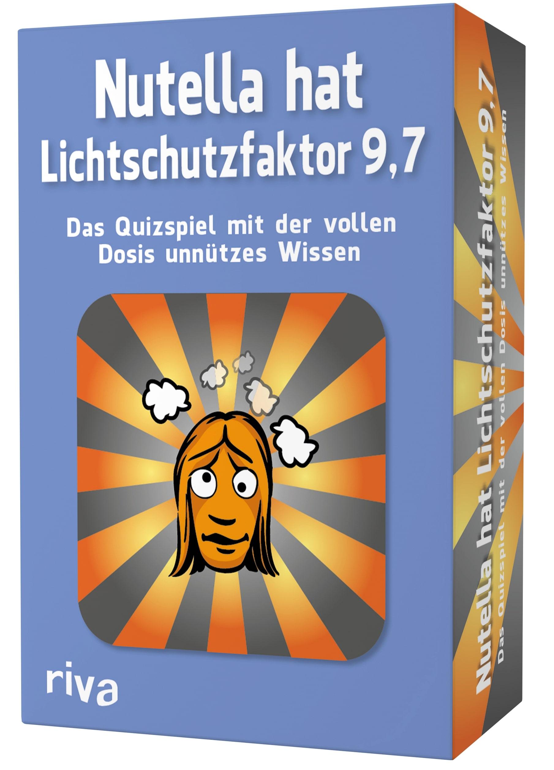 Nutella hat Lichtschutzfaktor 9,7 - Das Quizspiel mit der vollen Dosis unnützes Wissen