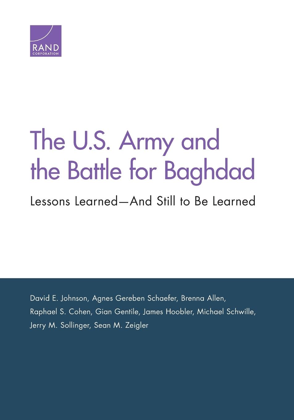 The U.S. Army and the Battle for Baghdad