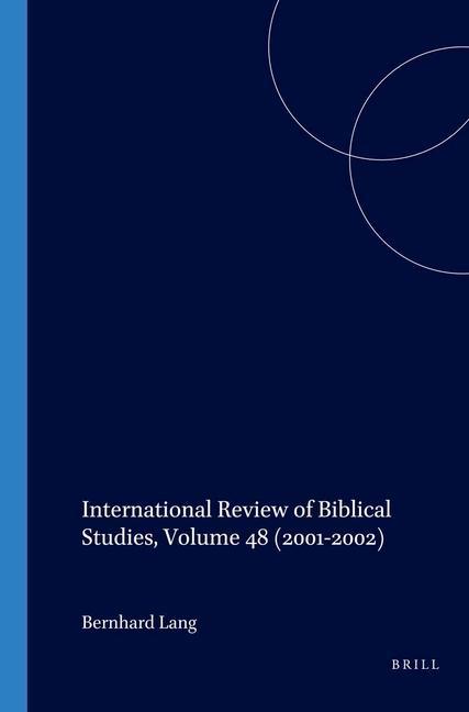 International Review of Biblical Studies, Volume 48 (2001-2002)