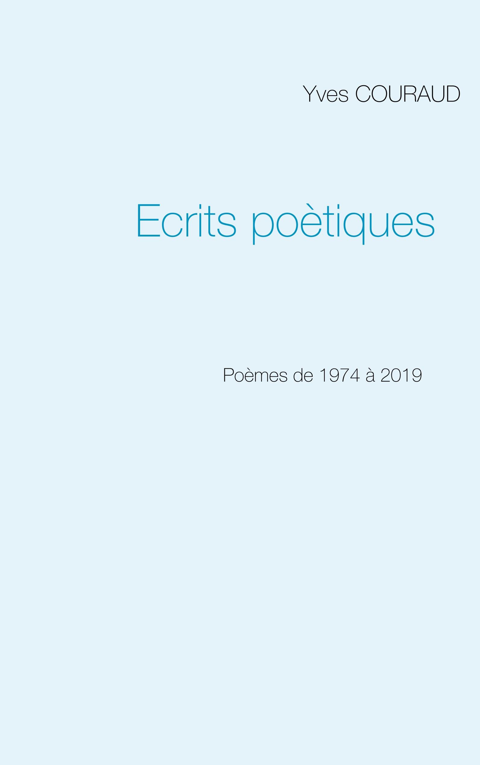 Ecrits poètiques