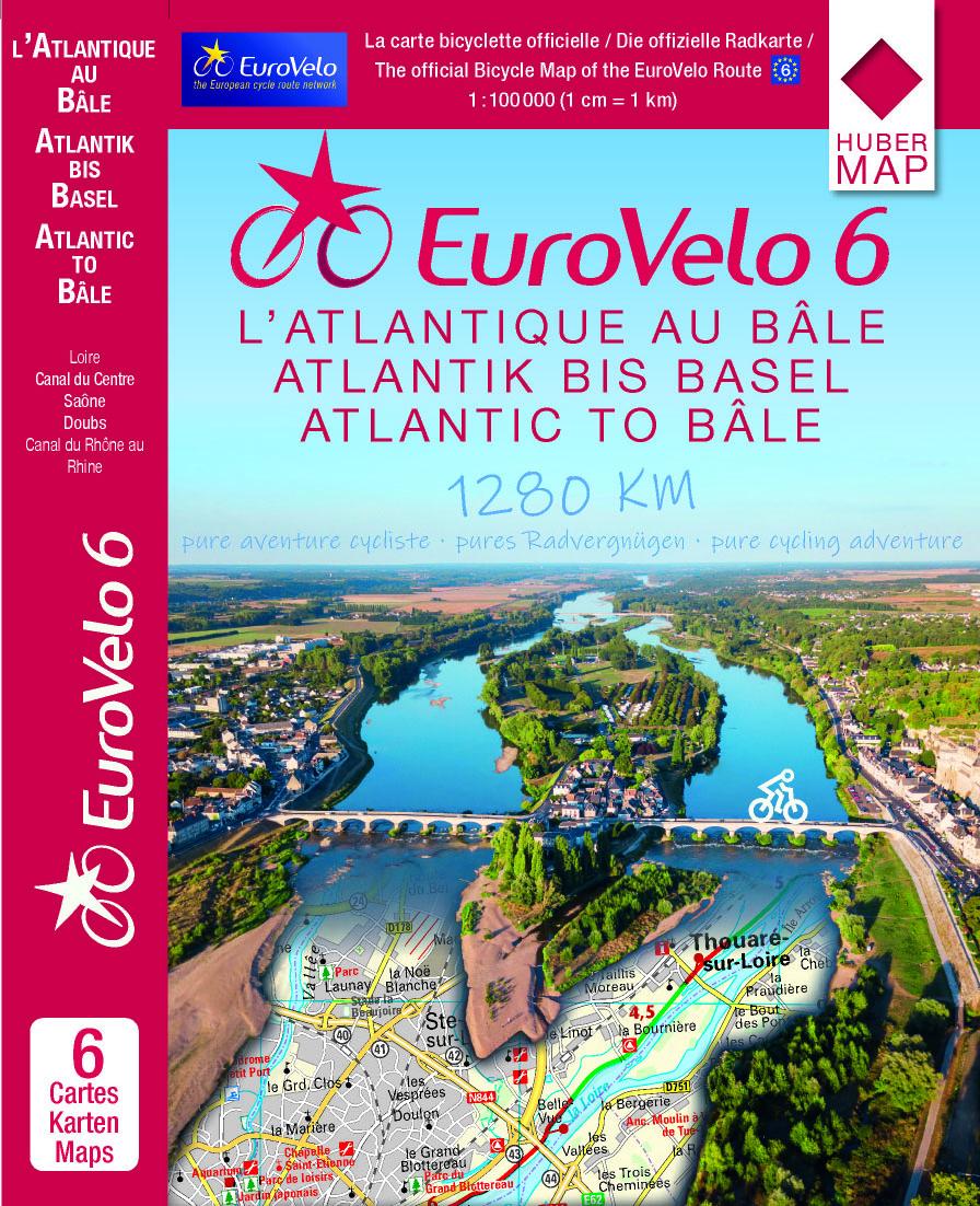 EuroVelo 6 (Atlantic - Basel) 1:100 000