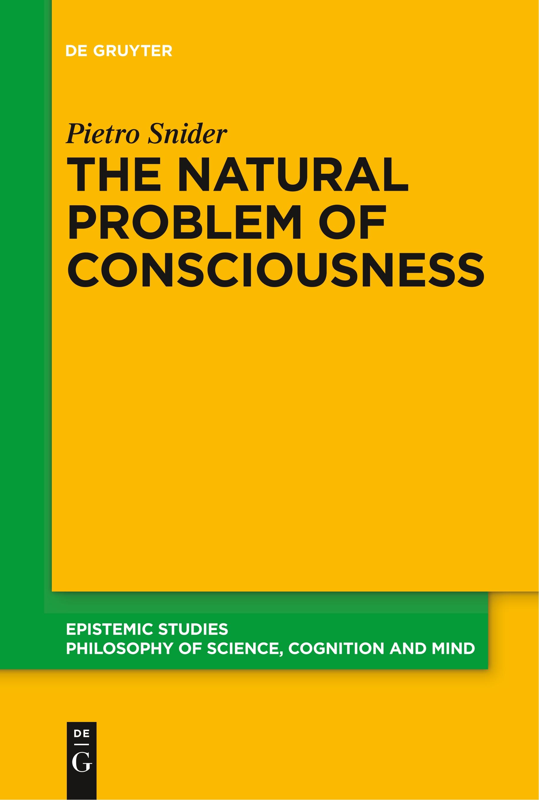 The Natural Problem of Consciousness