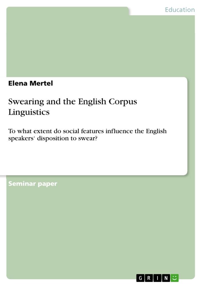 Swearing and the English Corpus Linguistics