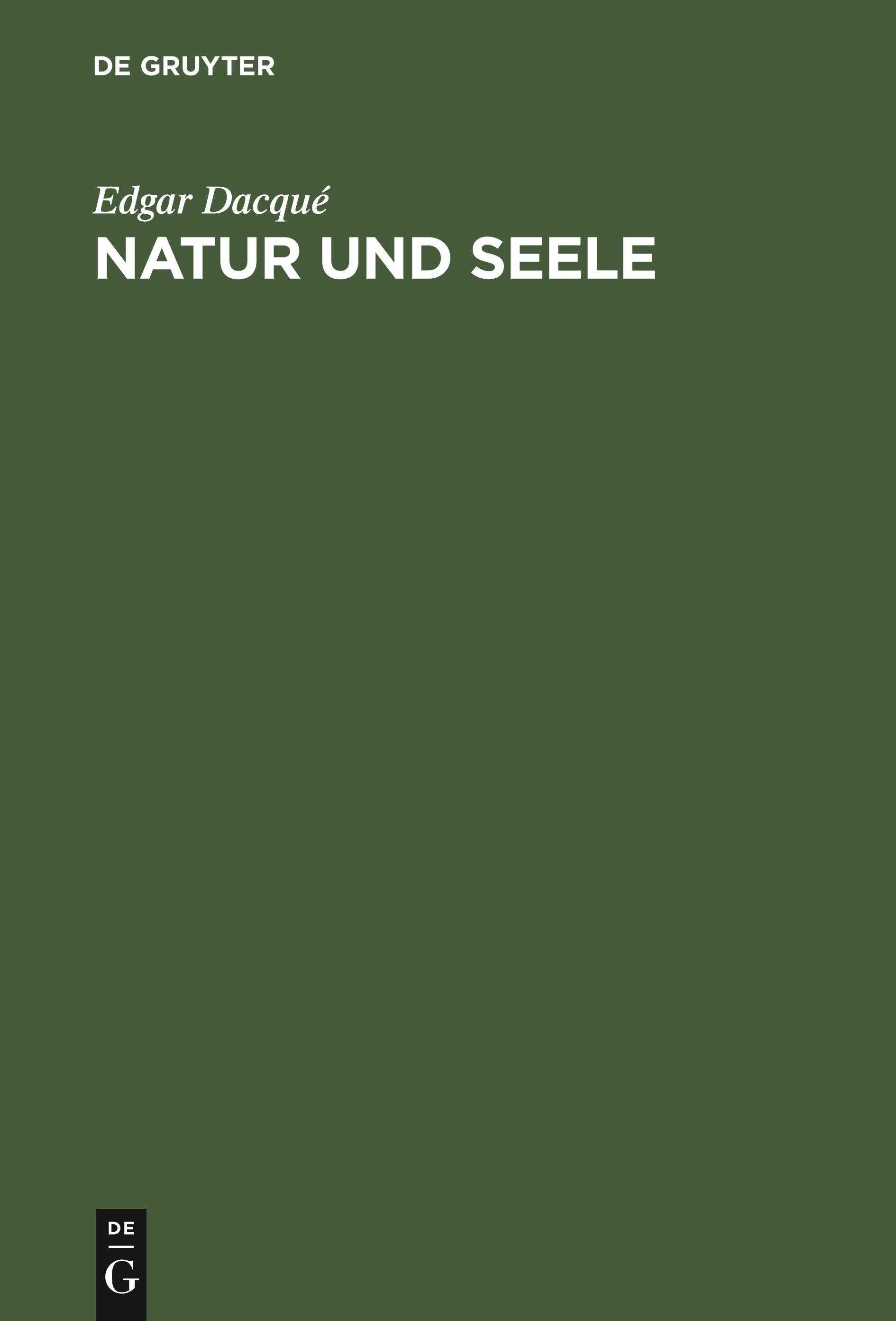 Natur und Seele