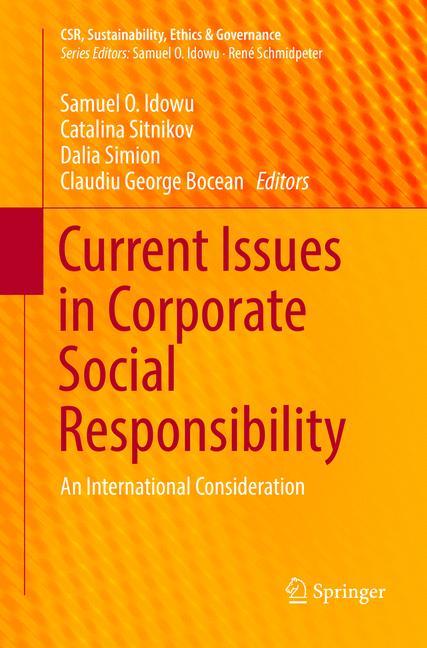 Current Issues in Corporate Social Responsibility