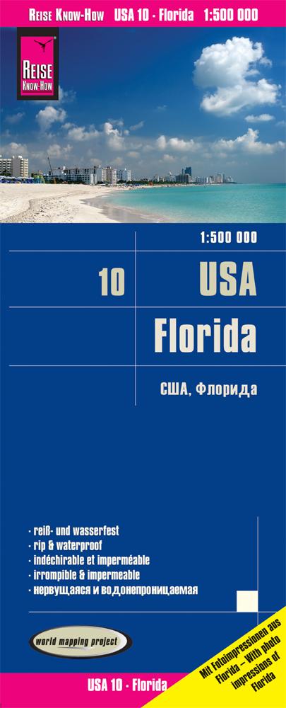 Reise Know-How Landkarte USA 10, Florida (1:500.000)