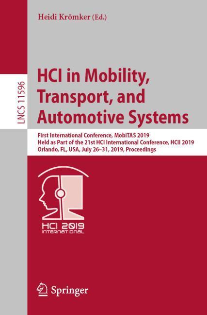 HCI in Mobility, Transport, and Automotive Systems