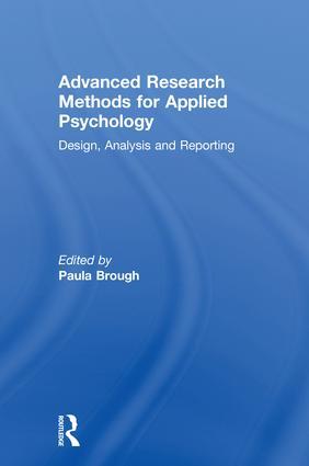 Advanced Research Methods for Applied Psychology