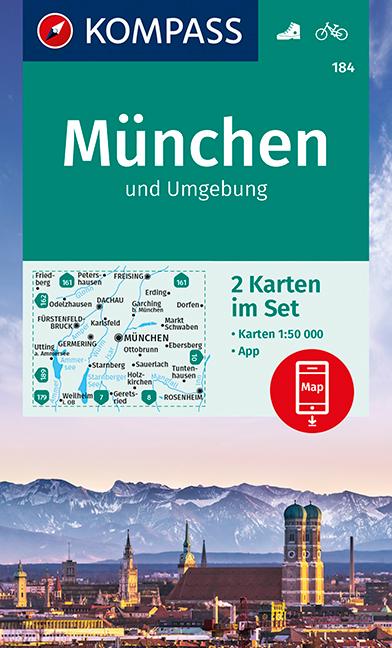 KOMPASS Wanderkarte München und Umgebung 1:50 000