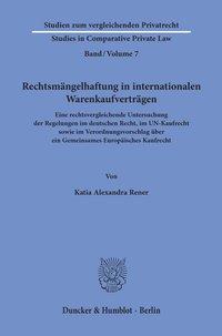 Rechtsmängelhaftung in internationalen Warenkaufverträgen