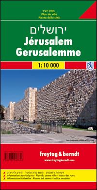 Jerusalem 1 : 10 000. Stadtplan