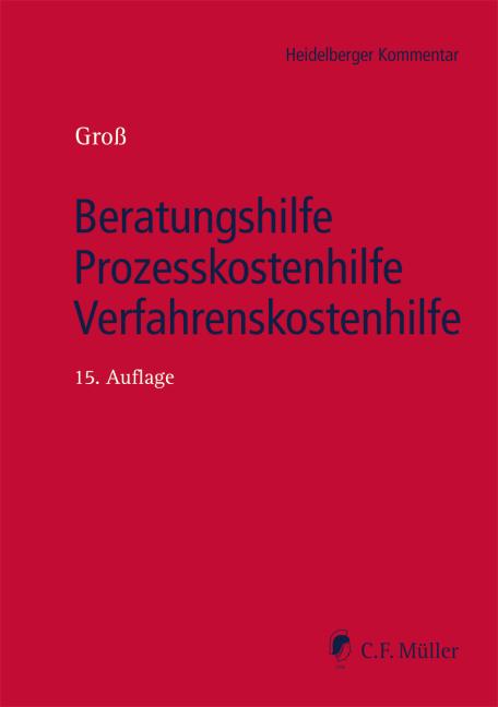 Beratungshilfe - Prozesskostenhilfe - Verfahrenskostenhilfe