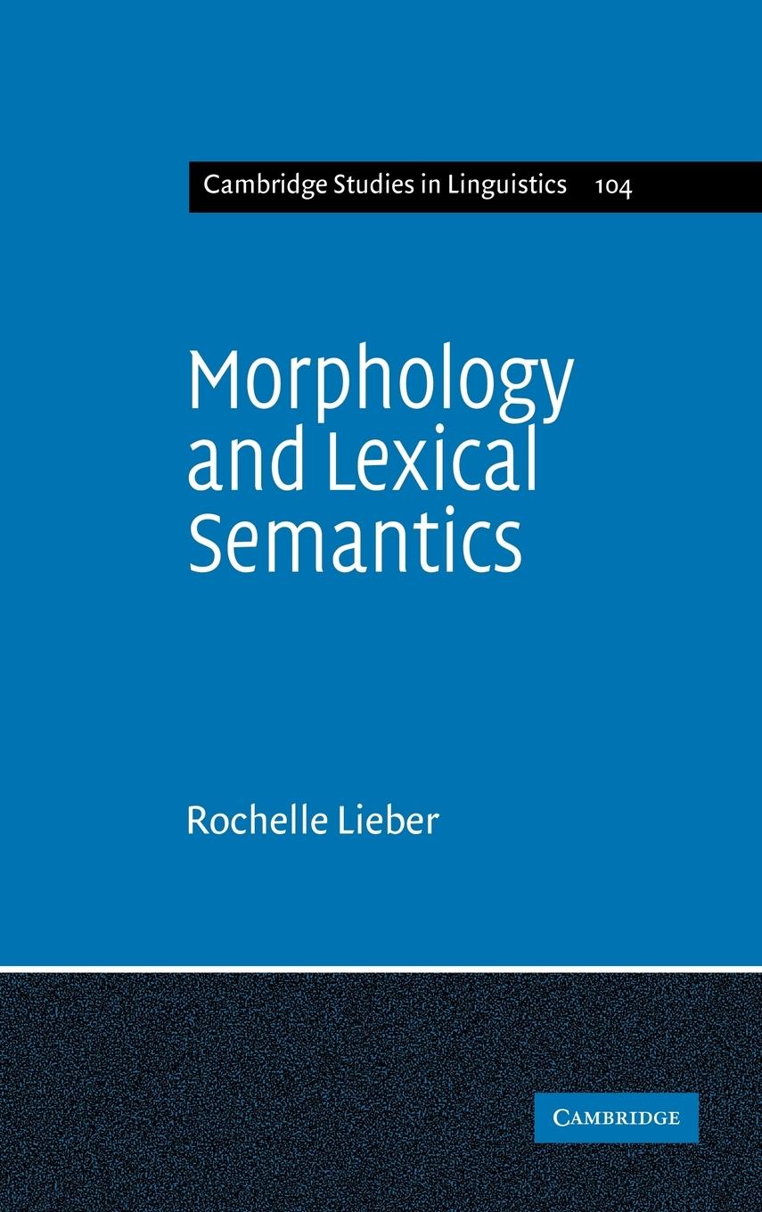 Morphology and Lexical Semantics