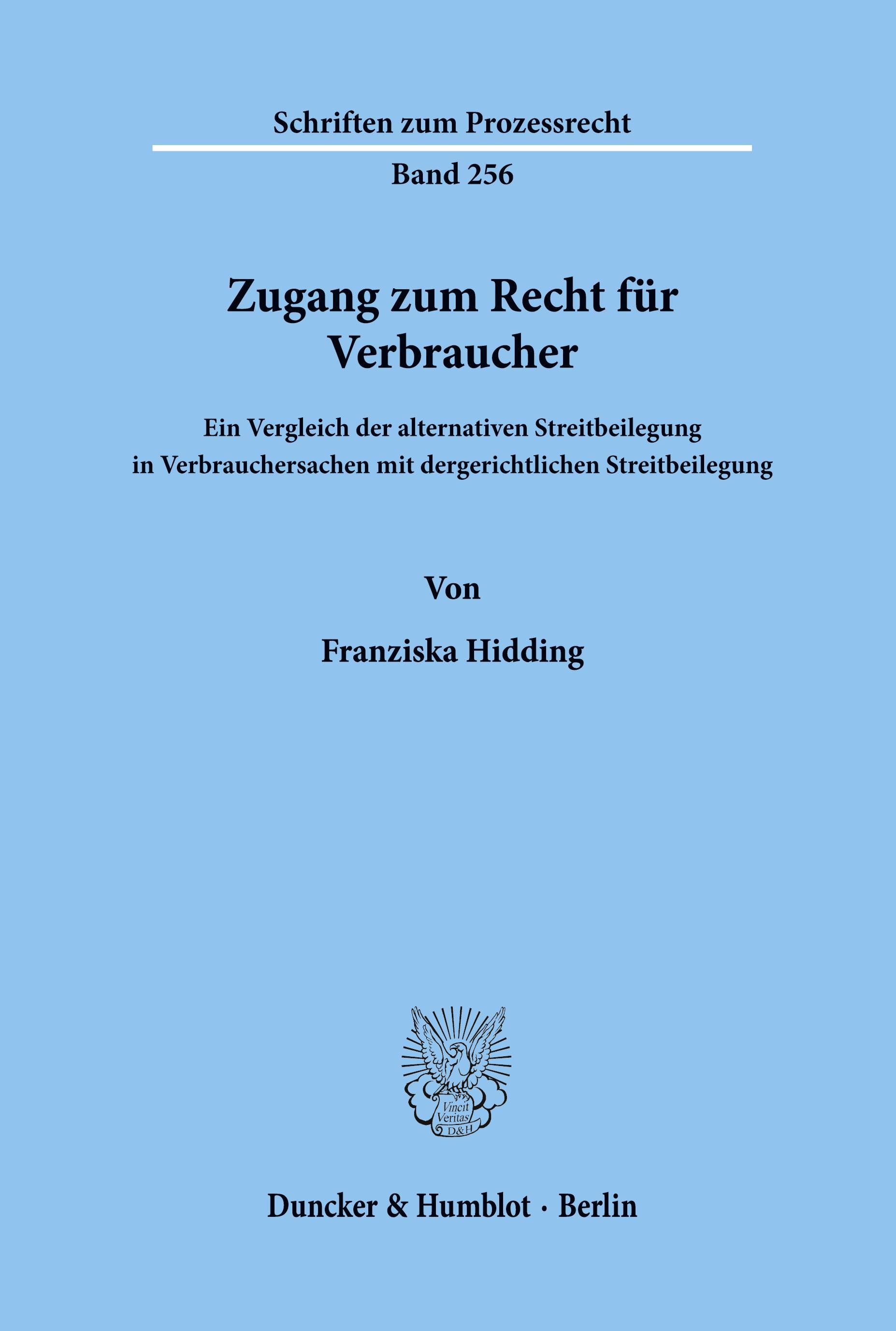 Zugang zum Recht für Verbraucher.