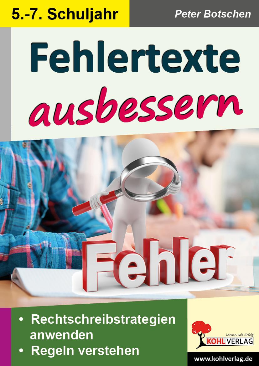 Fehlertexte ausbessern / Klasse 5-7