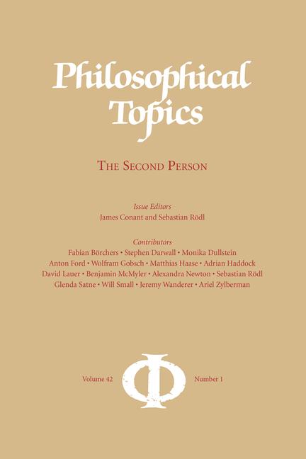 Philosophical Topics 42.1: The Second Person