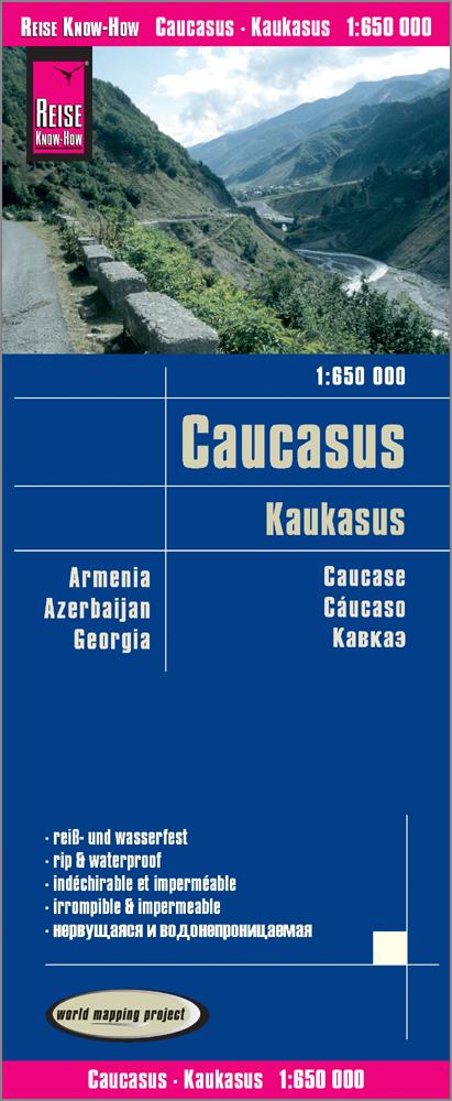 Reise Know-How Landkarte Kaukasus / Caucasus (1:650.000) : Armenien, Aserbaidschan, Georgien