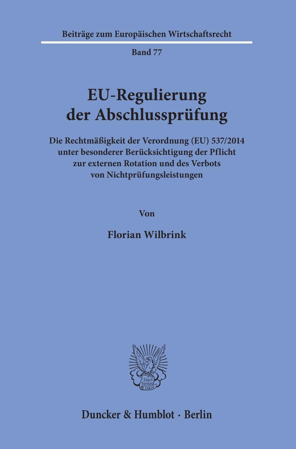 EU-Regulierung der Abschlussprüfung