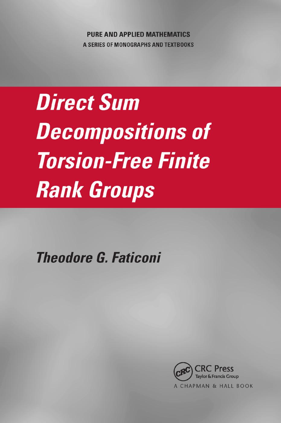 Direct Sum Decompositions of Torsion-Free Finite Rank Groups